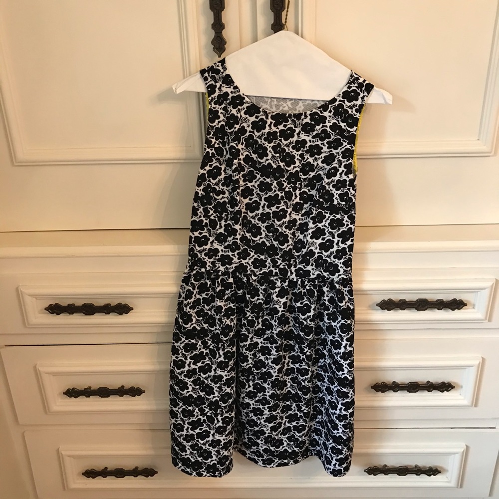 Classy little black flower dress